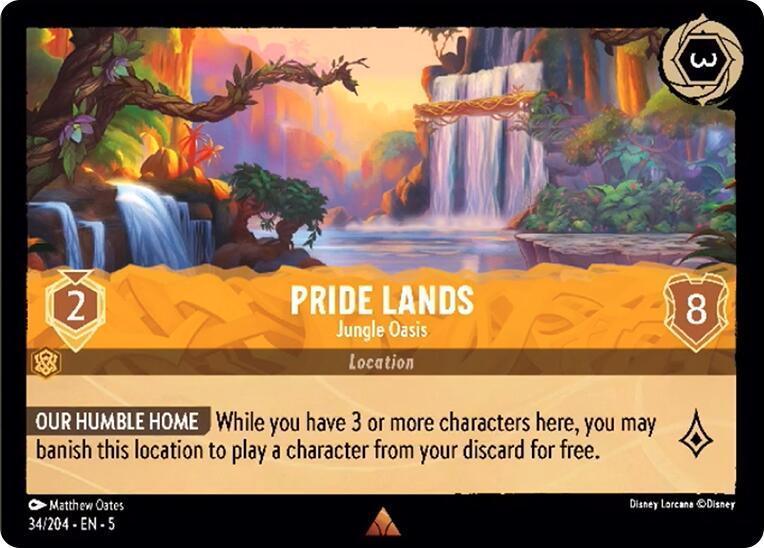  Pride Lands - Jungle Oasis (34/204) [Shimmering Skies] - Trading Card World