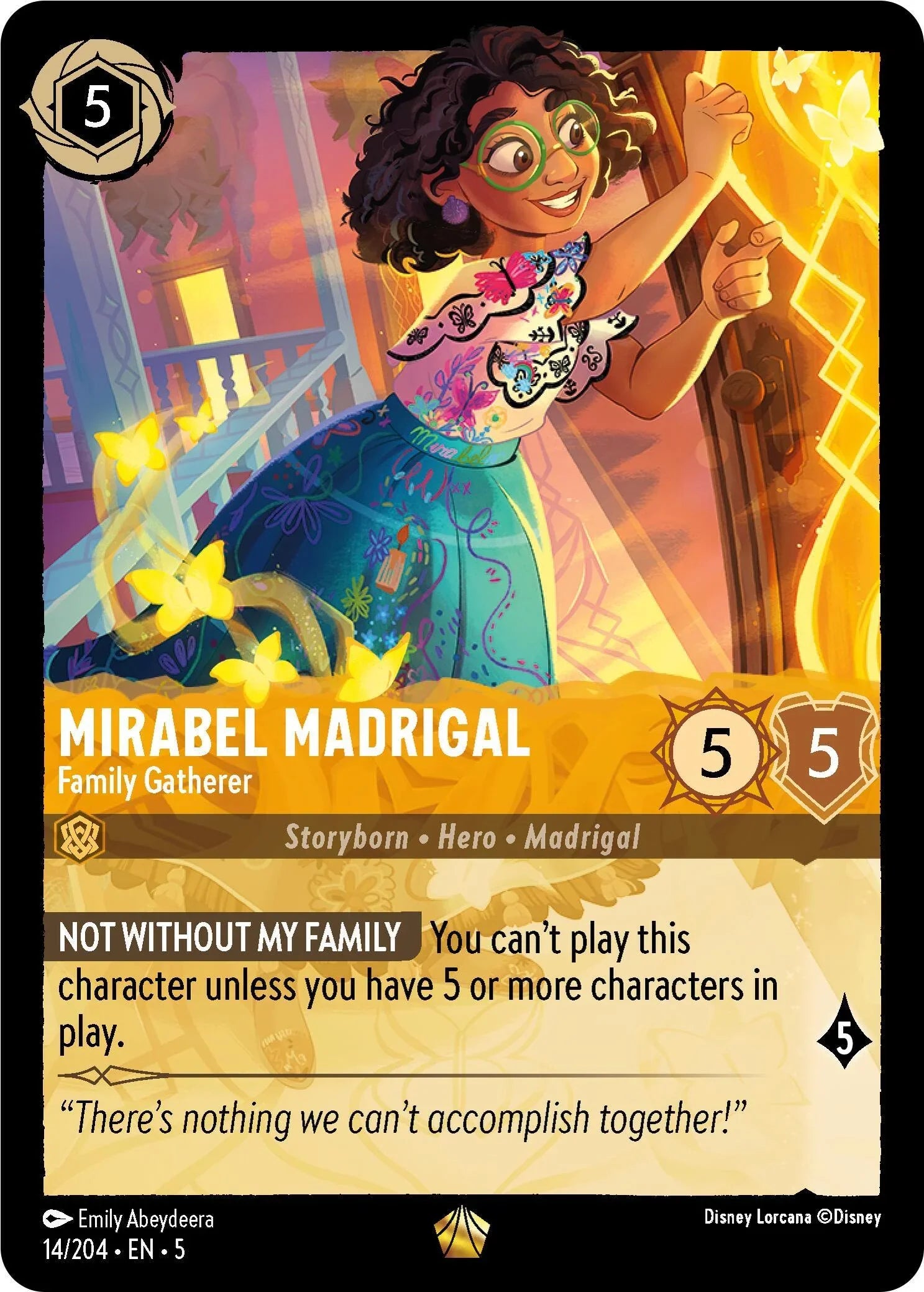  Mirabel Madrigal - Family Gatherer (14/204) [Shimmering Skies] - Trading Card World