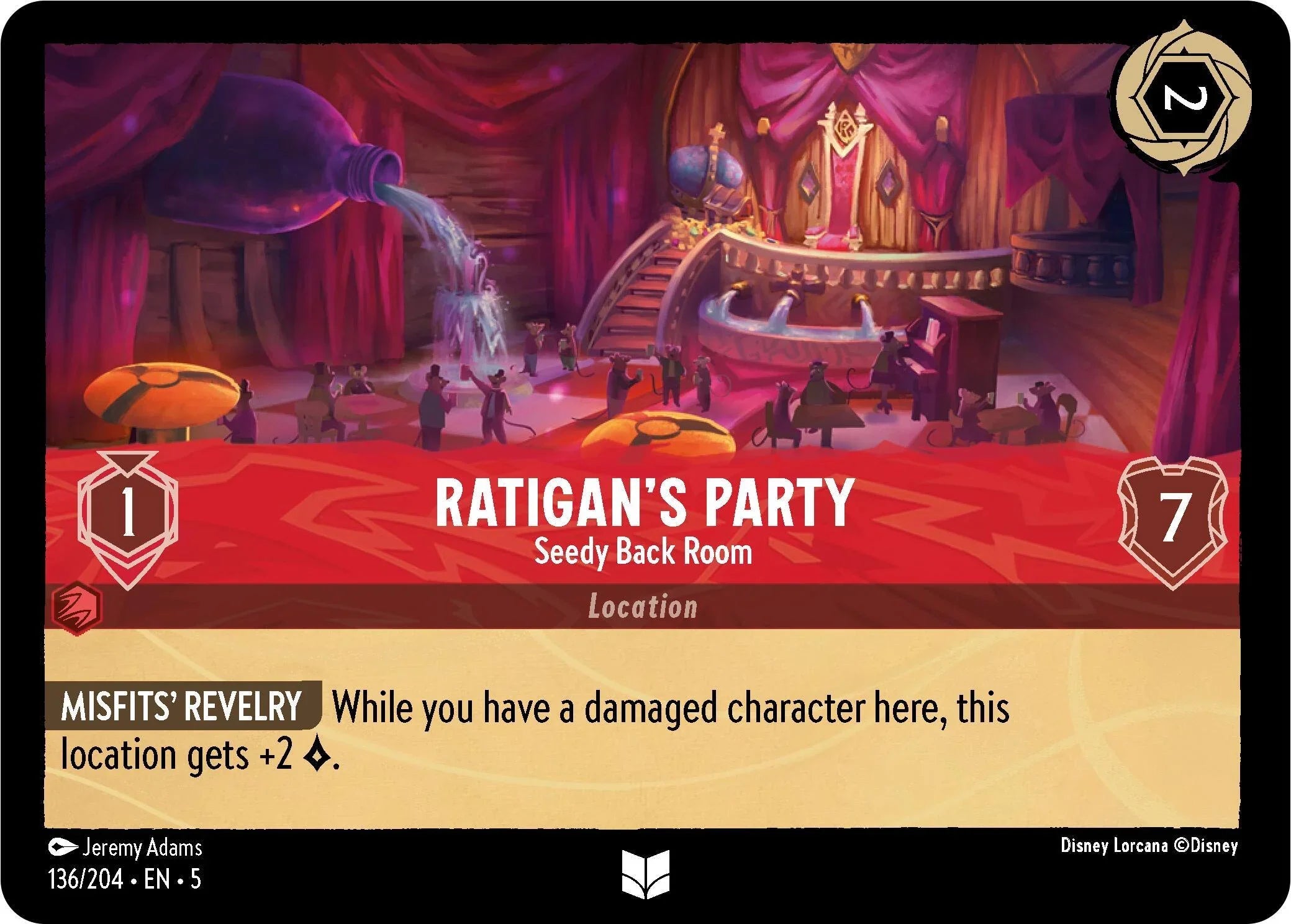  Ratigan's Party - Seedy Back Room (136/204) [Shimmering Skies] - Trading Card World