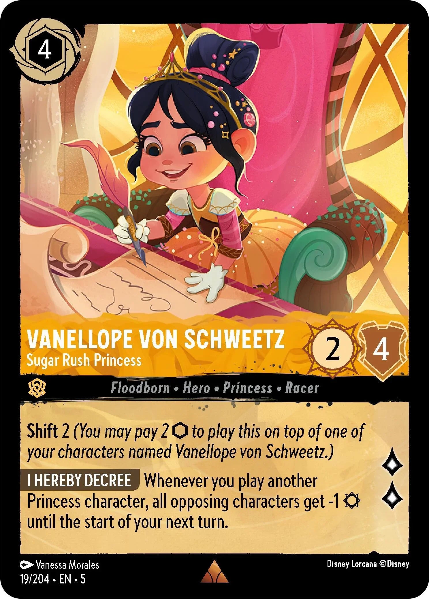  Vanellope von Schweetz - Sugar Rush Princess (19/204) [Shimmering Skies] - Trading Card World