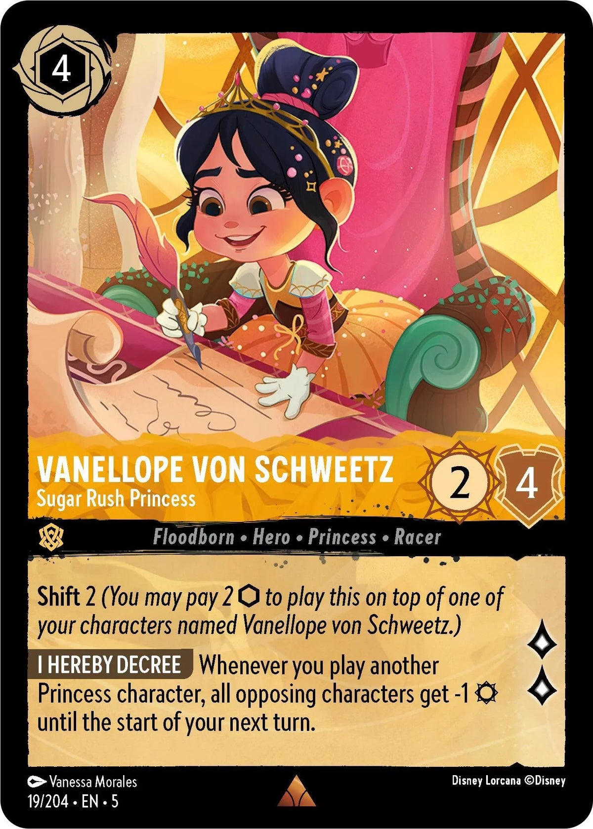  Vanellope von Schweetz - Sugar Rush Princess (19/204) [Shimmering Skies] - Trading Card World