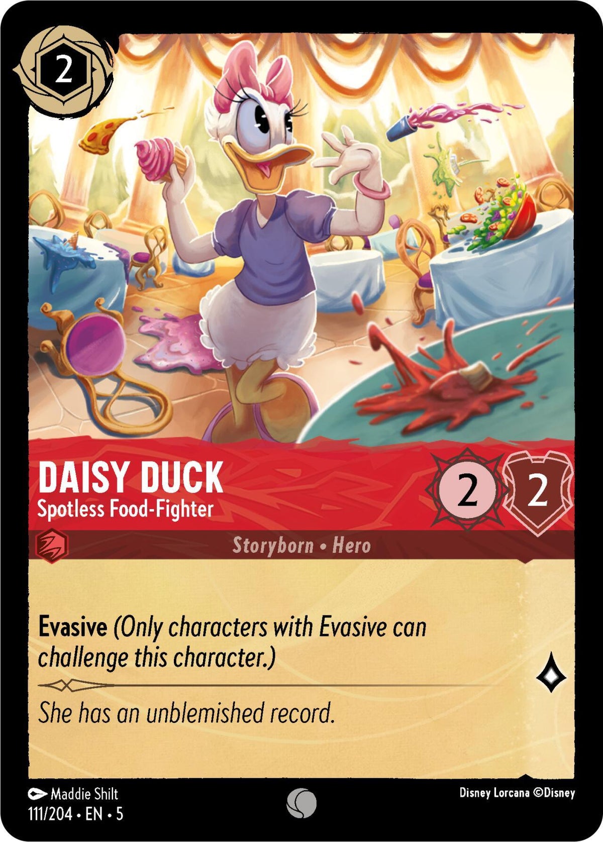  Daisy Duck - Spotless Food-Fighter (111/204) [Shimmering Skies] - Trading Card World