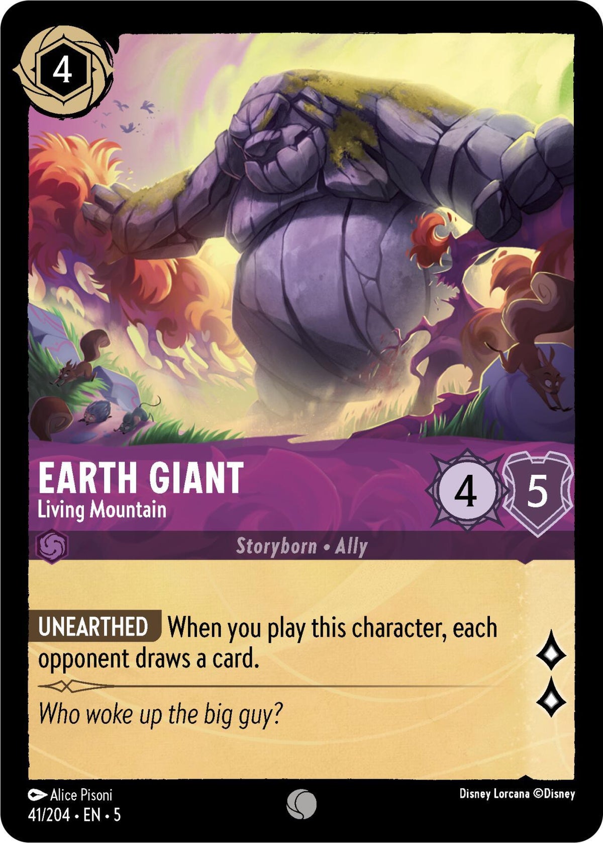  Earth Giant - Living Mountain (41/204) [Shimmering Skies] - Trading Card World