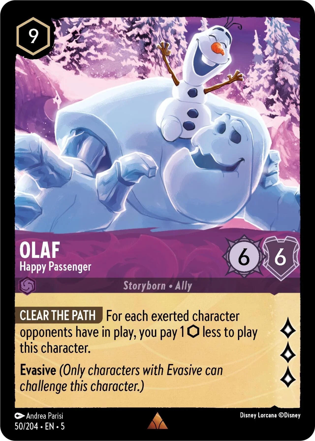  Olaf - Happy Passenger (50/204) [Shimmering Skies] - Trading Card World