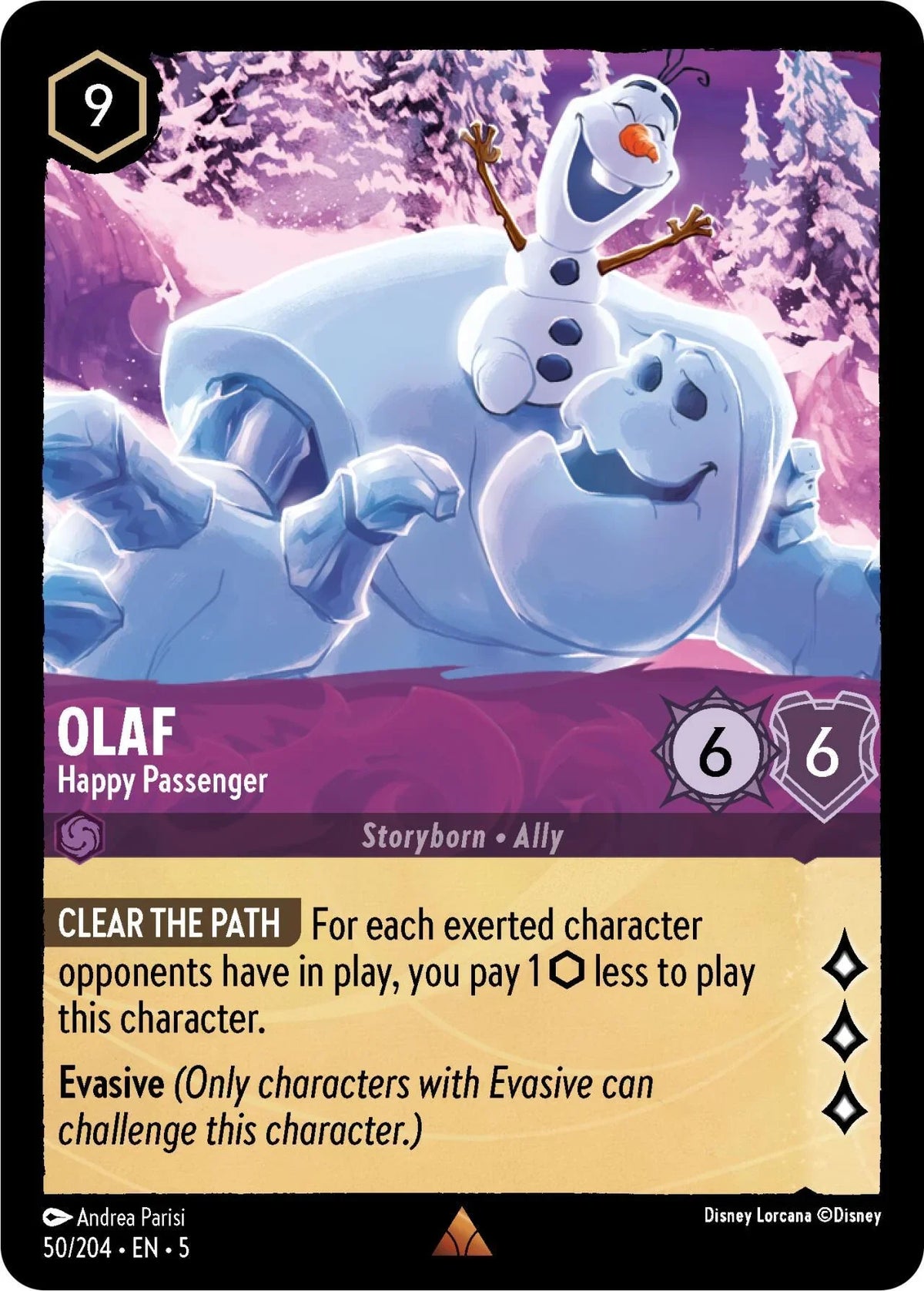  Olaf - Happy Passenger (50/204) [Shimmering Skies] - Trading Card World