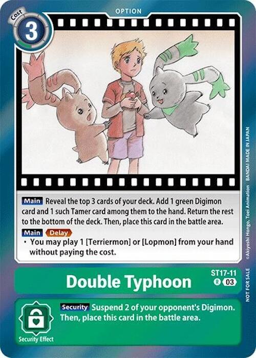 Green, Rare, Secret Crisis, ST17-11, Tamer Double Typhoon [ST17-11] (Secret Crisis: Movie Memorial Pack) [Secret Crisis] - Trading Card World