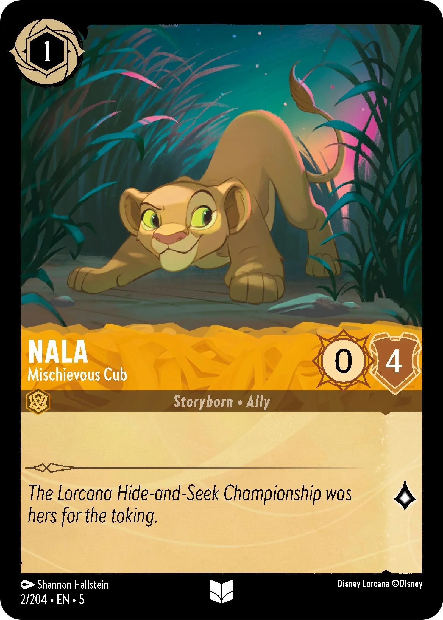  Nala - Mischievous Cub (2/204) [Shimmering Skies] - Trading Card World