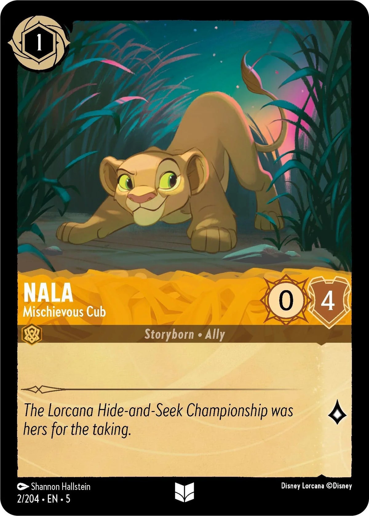  Nala - Mischievous Cub (2/204) [Shimmering Skies] - Trading Card World