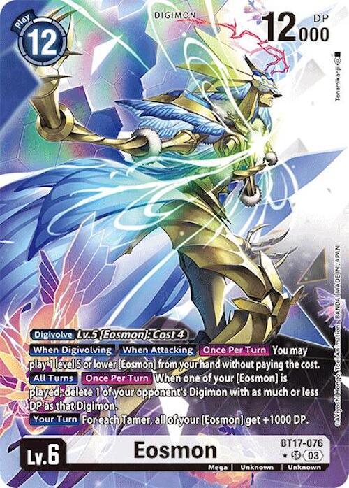 BT17-076, Digimon, Mega, Secret Crisis, Super Rare, Unknown, White Eosmon [BT17-076] - BT17-076 (Alternate Art) [Secret Crisis] - Trading Card World