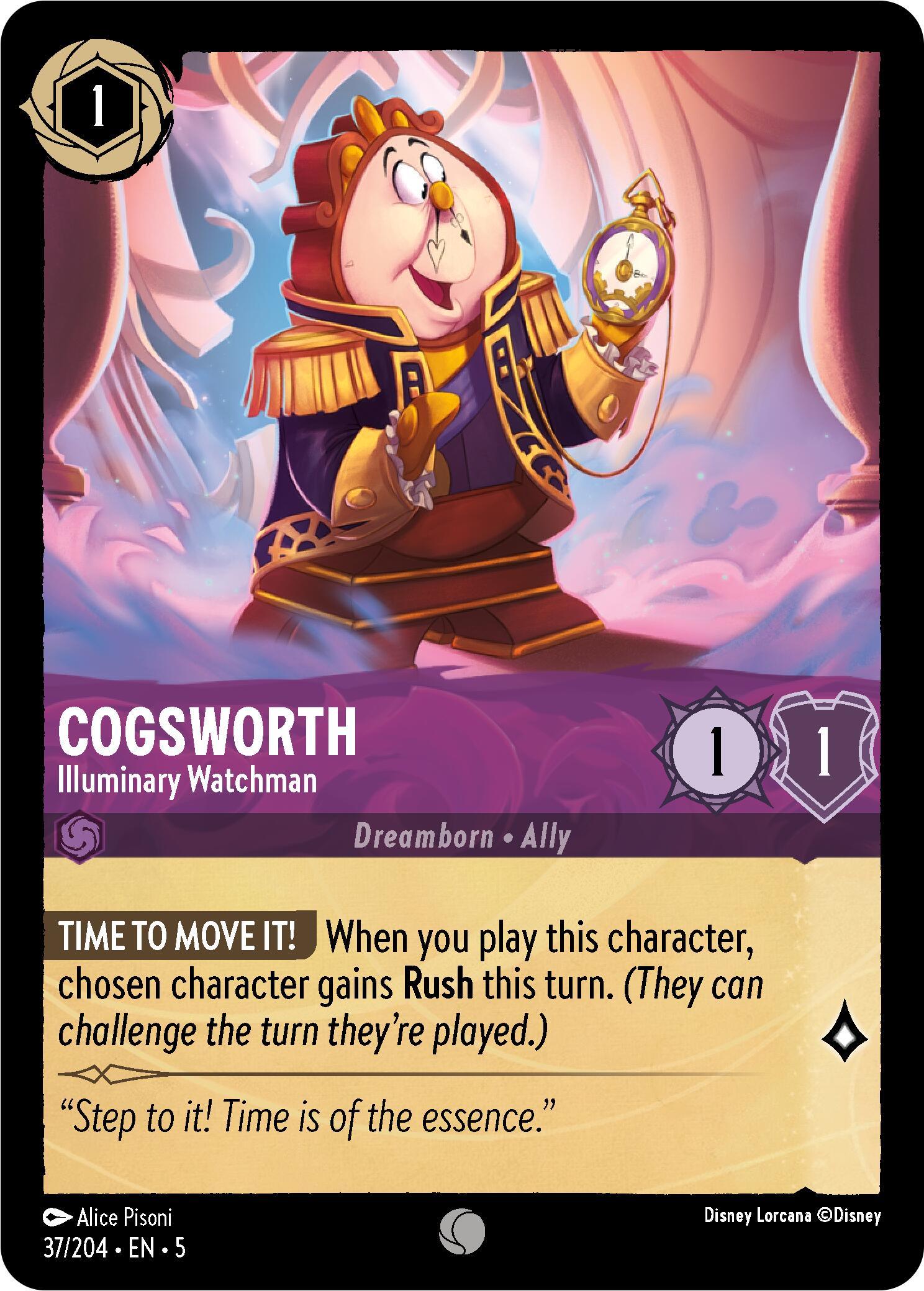  Cogsworth - Illuminary Watchman (37/204) [Shimmering Skies] - Trading Card World