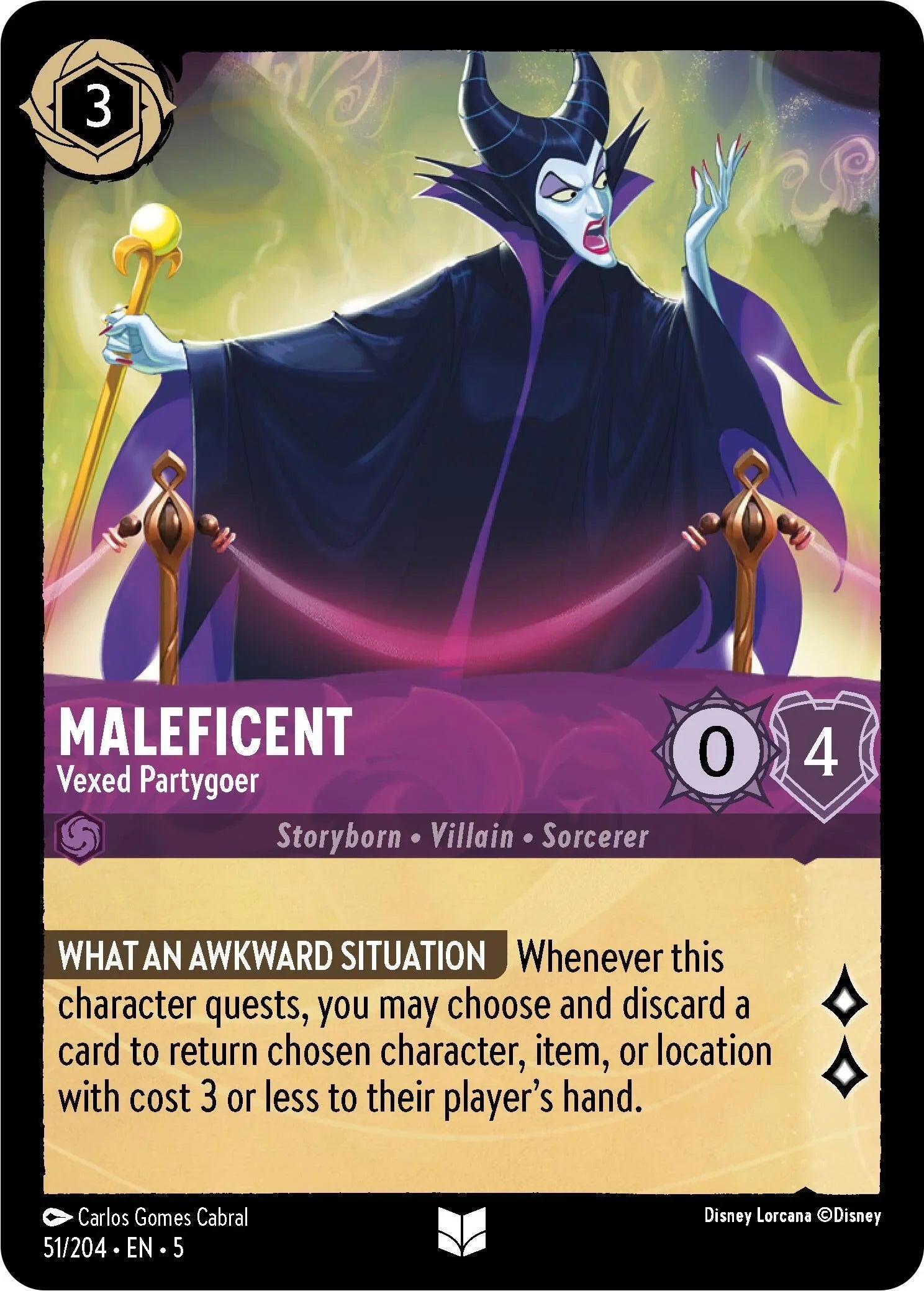  Maleficent - Vexed Partygoer (51/204) [Shimmering Skies] - Trading Card World