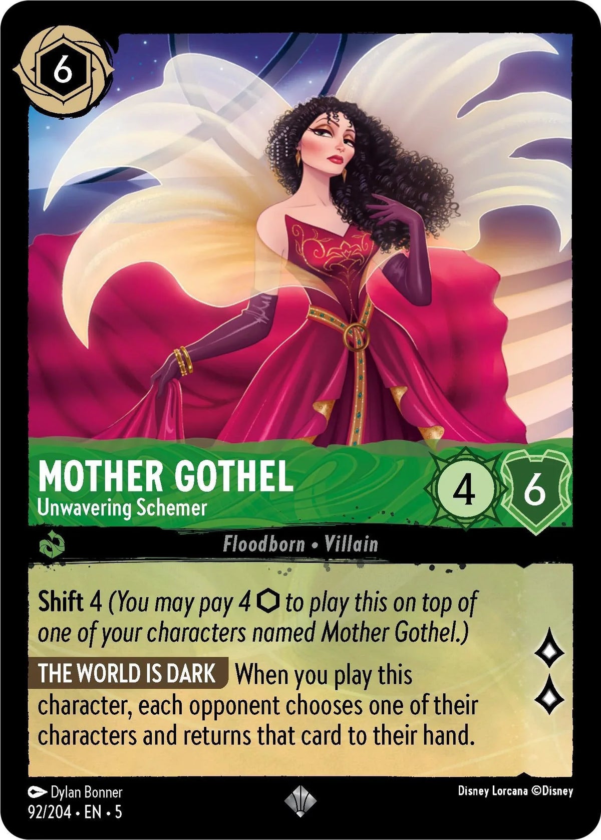  Mother Gothel - Unwavering Schemer (92/204) [Shimmering Skies] - Trading Card World