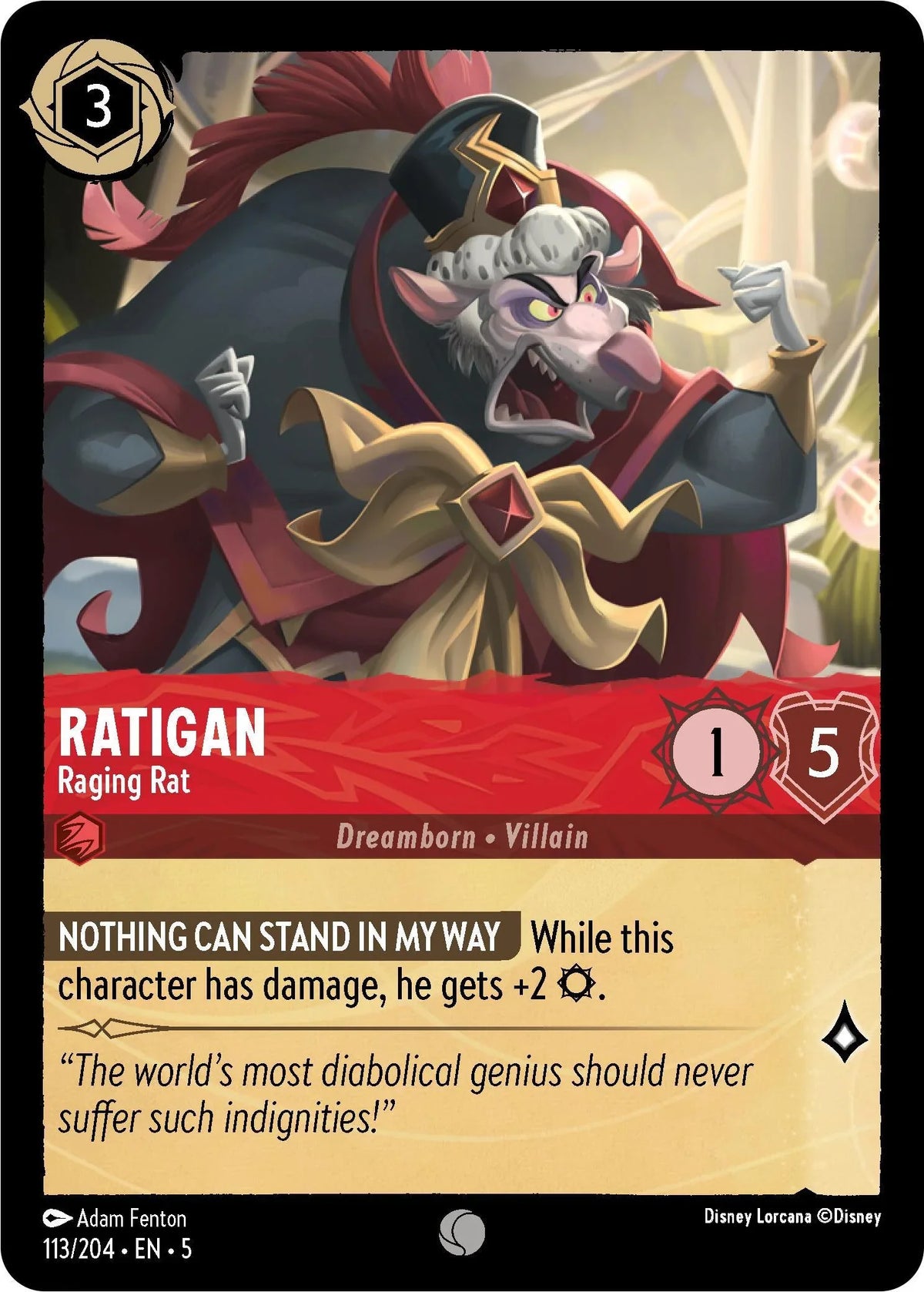  Ratigan - Raging Rat (113/204) [Shimmering Skies] - Trading Card World