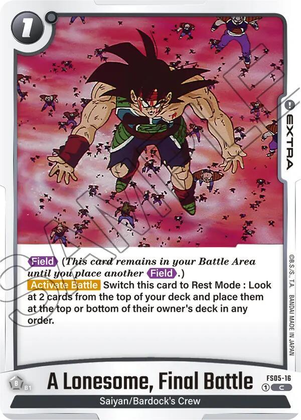  A Lonesome, Final Battle [Starter Deck: Bardock] - Trading Card World