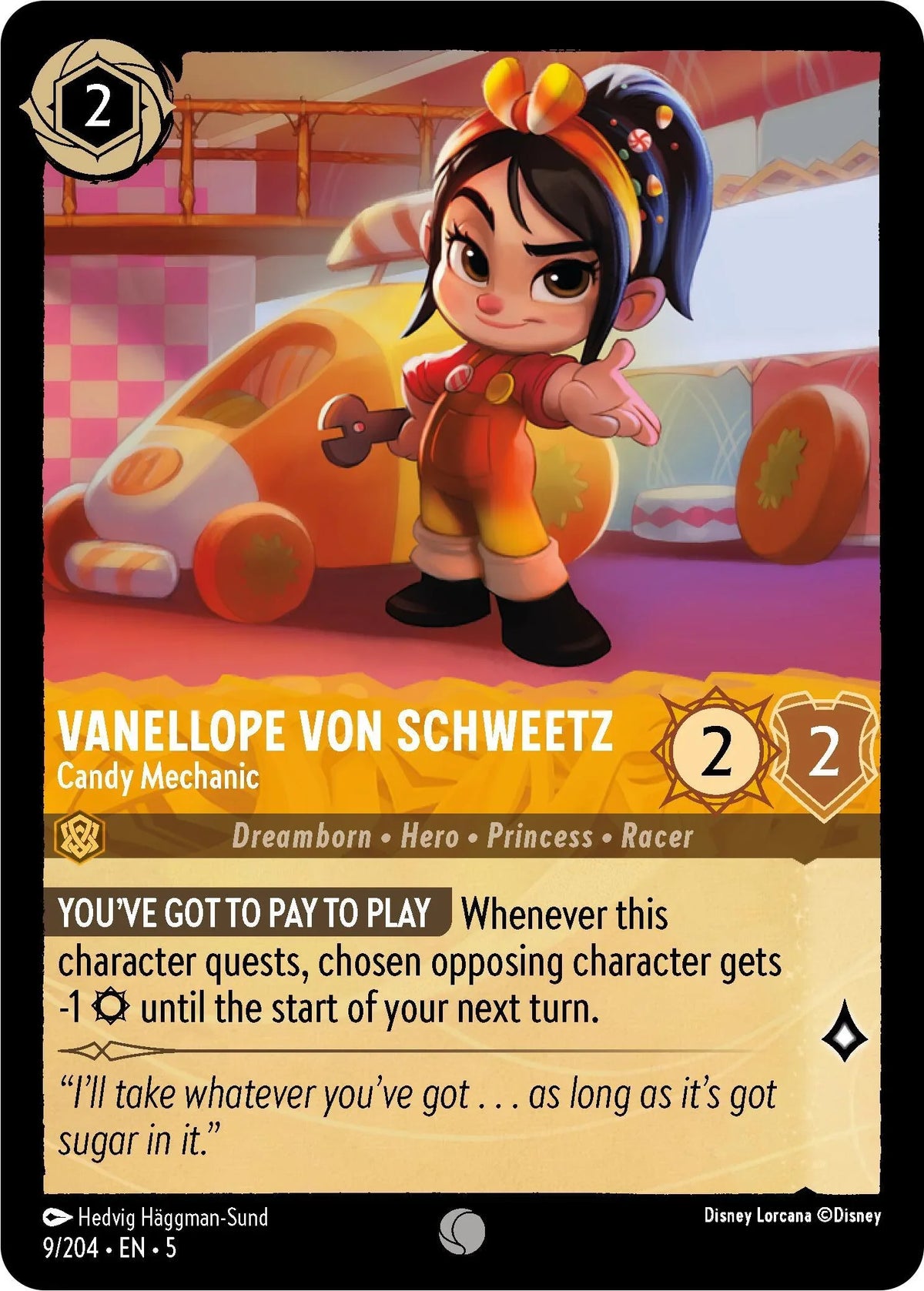  Vanellope von Schweetz - Candy Mechanic (9/204) [Shimmering Skies] - Trading Card World