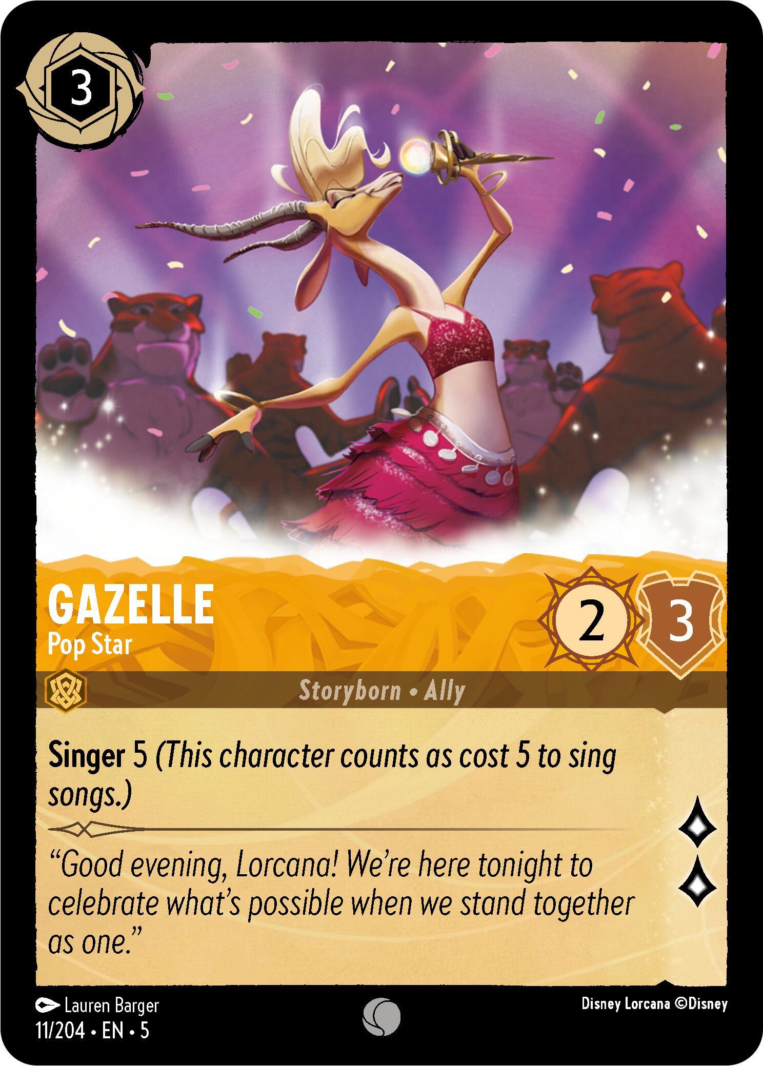  Gazelle - Pop Star (11/204) [Shimmering Skies] - Trading Card World