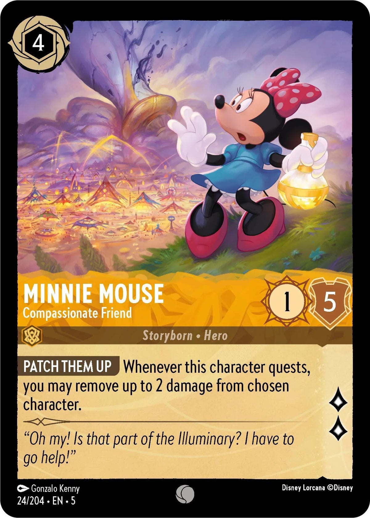  Minnie Mouse - Compassionate Friend (24/204) [Shimmering Skies] - Trading Card World