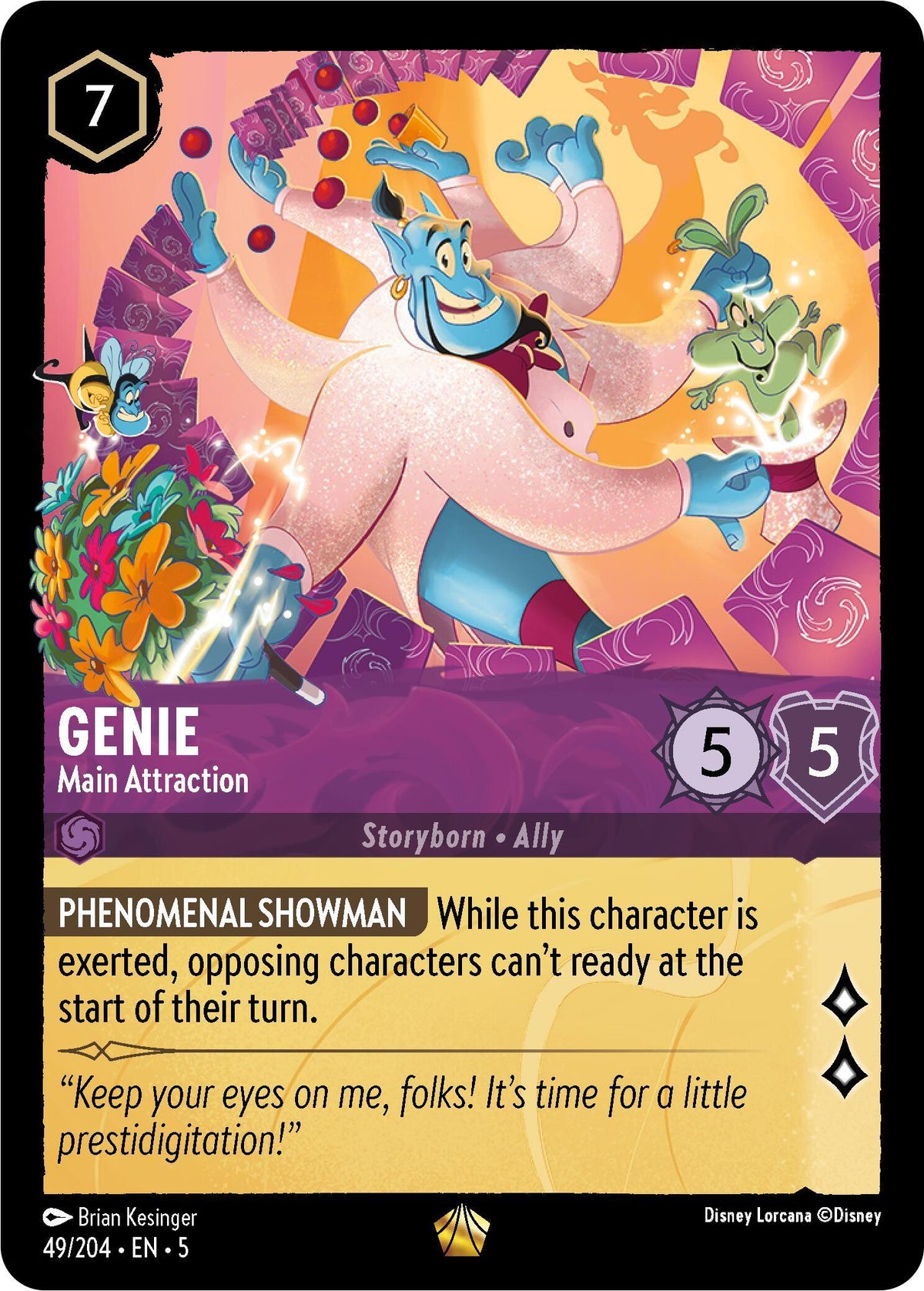  Genie - Main Attraction (49/204) [Shimmering Skies] - Trading Card World