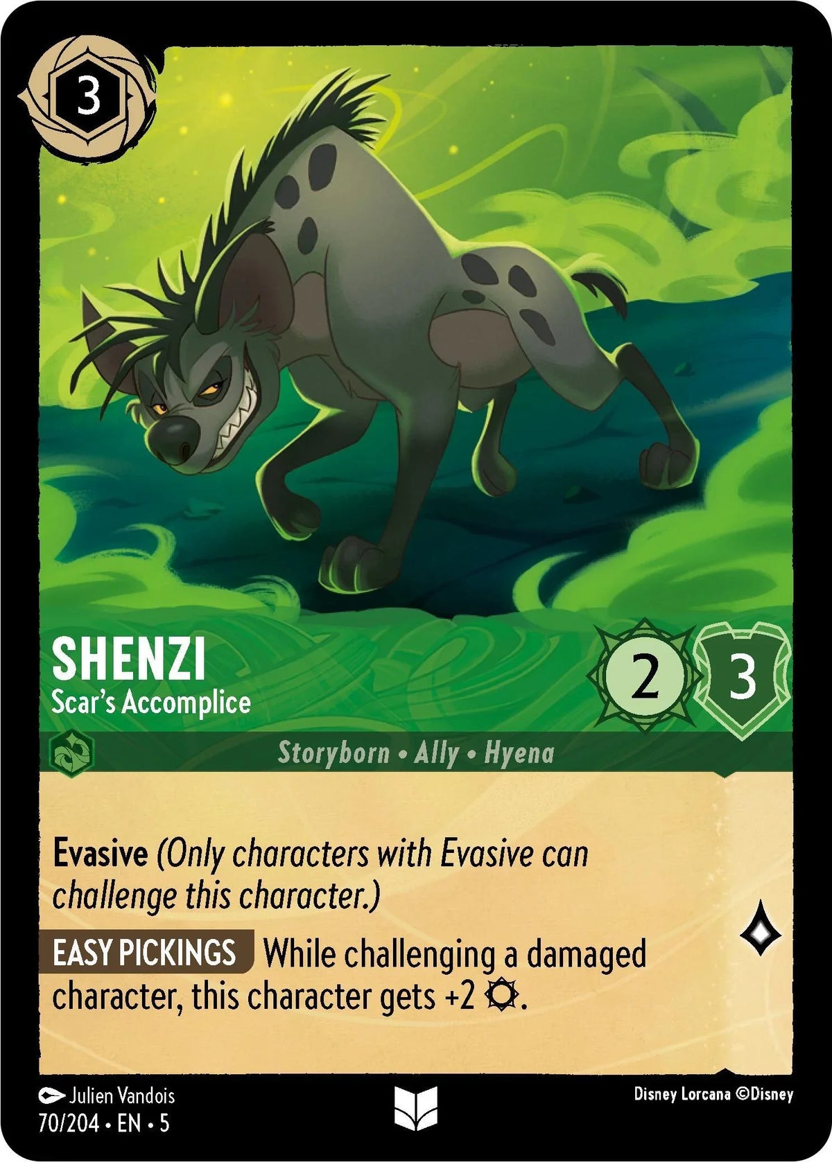  Shenzi - Scar's Accomplice (70/204) [Shimmering Skies] - Trading Card World