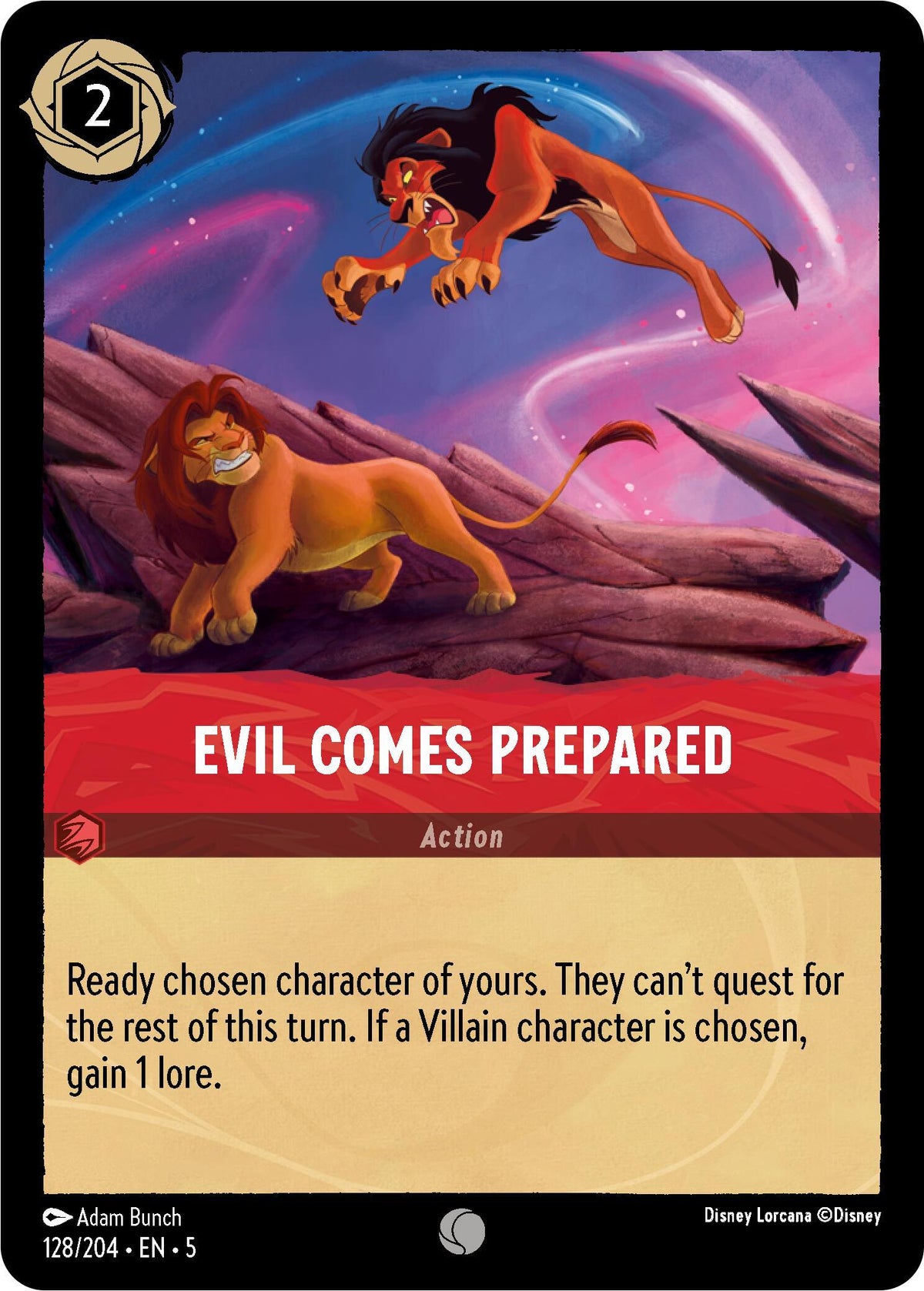  Evil Comes Prepared (128/204) [Shimmering Skies] - Trading Card World