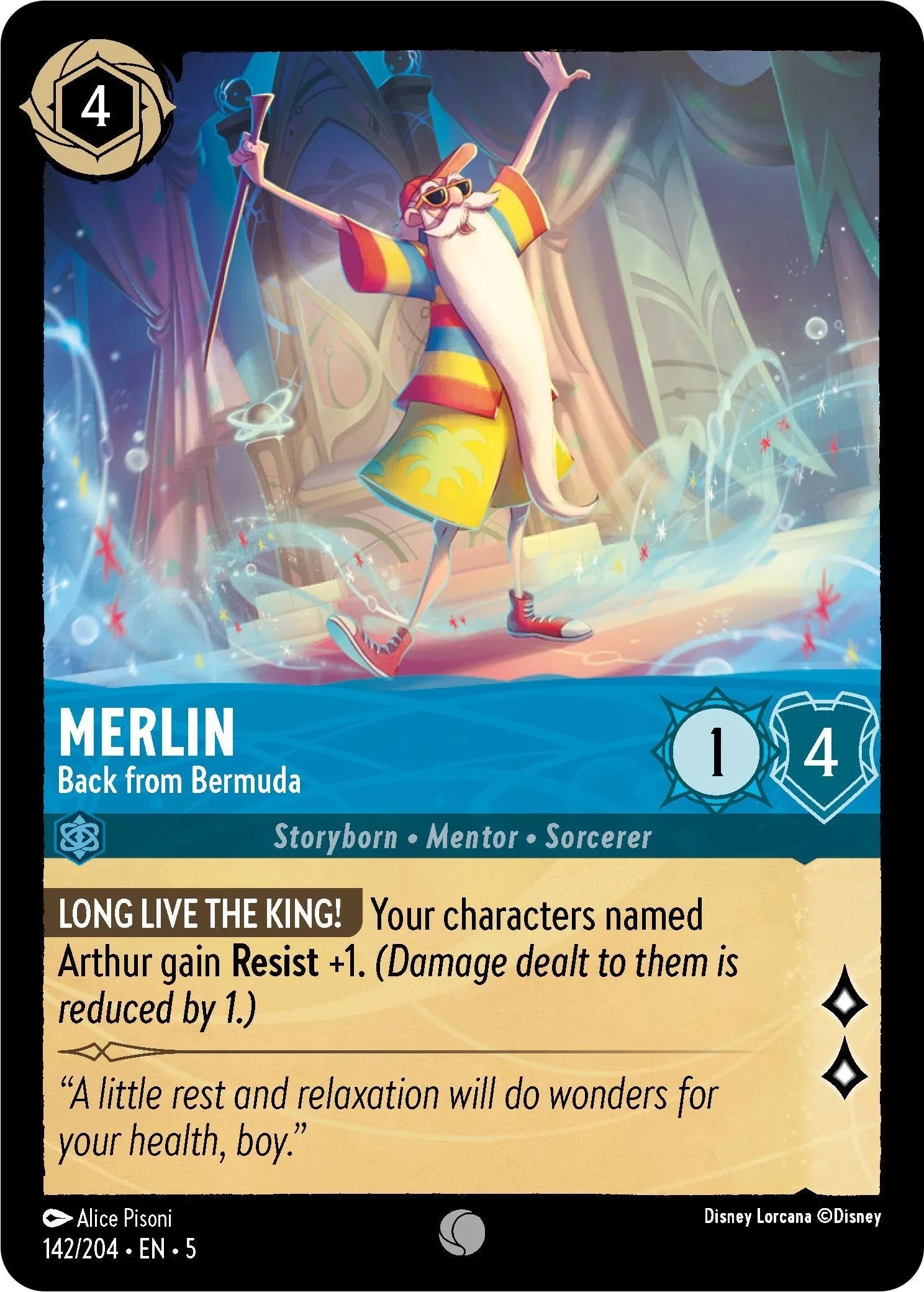  Merlin - Back from Bermuda (142/204) [Shimmering Skies] - Trading Card World