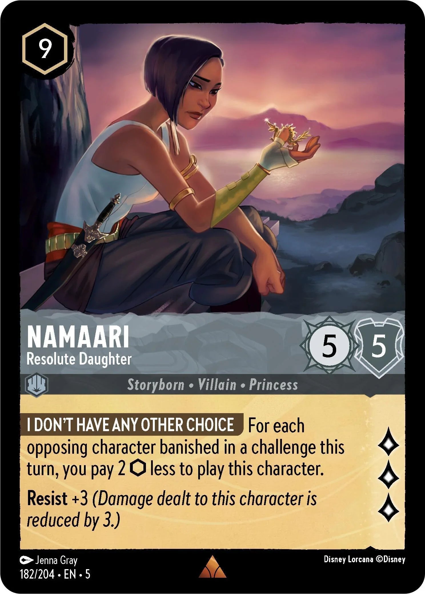  Namaari - Resolute Daughter (182/204) [Shimmering Skies] - Trading Card World