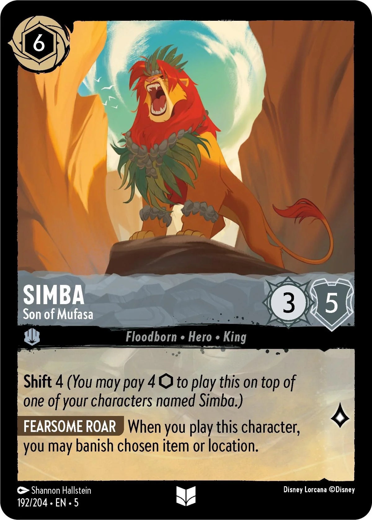  Simba - Son of Mufasa (192/204) [Shimmering Skies] - Trading Card World