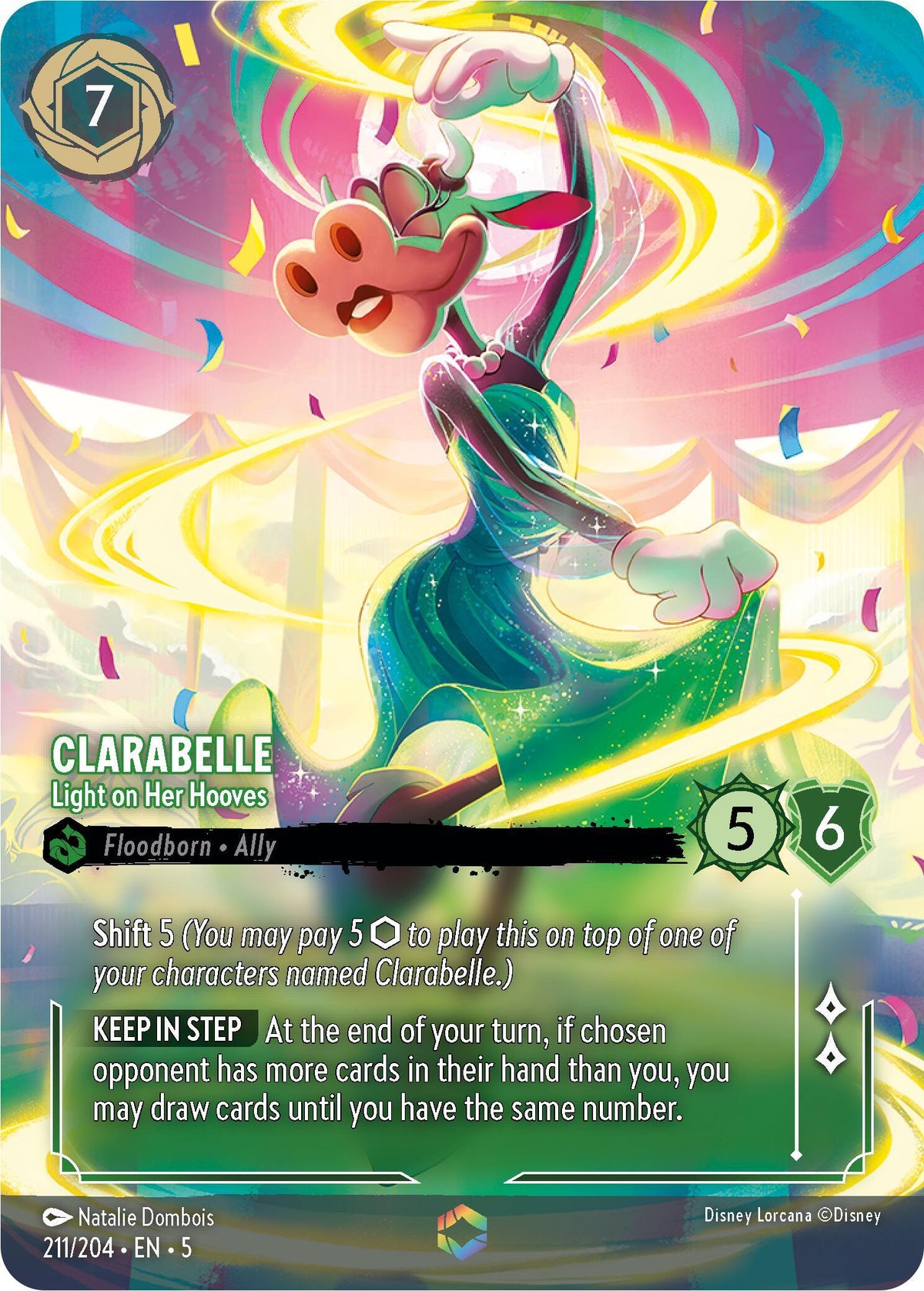  Clarabelle - Light on Her Hooves (Enchanted) (211/204) [Shimmering Skies] - Trading Card World
