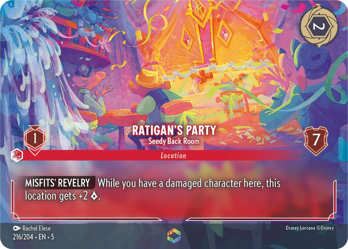  Ratigan's Party - Seedy Back Room (Enchanted) (216/204) [Shimmering Skies] - Trading Card World