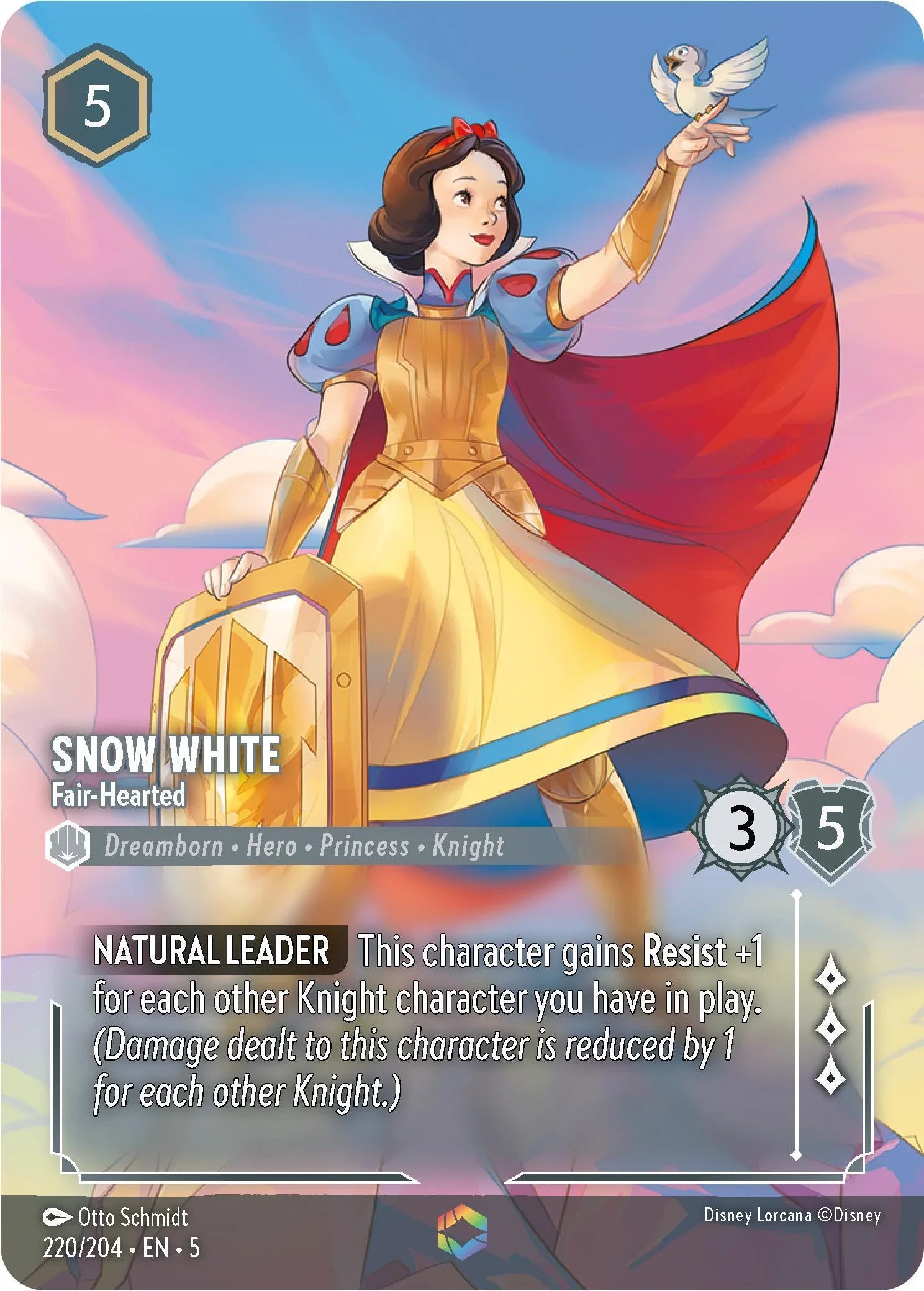 Snow White - Fair-Hearted (Enchanted) (220/204) [Shimmering Skies] - Trading Card World
