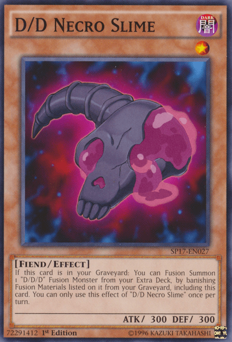 1st Edition, Common, Dark, Effect Monster, Fiend, Star Pack - Battle Royal D/D Necro Slime [SP17-EN027] Common - Trading Card World