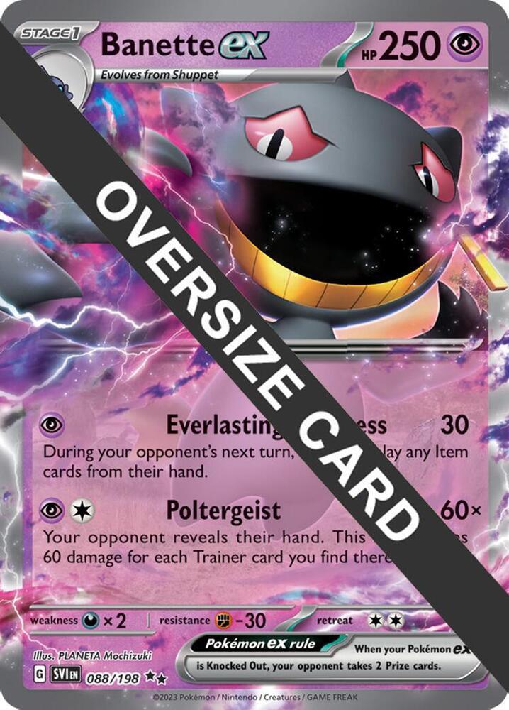 Scarlet & Violet: Base Set Banette ex (088) (Jumbo Card) [Scarlet & Violet: Base Set] - Trading Card World