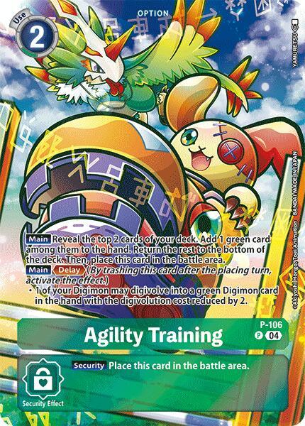 Digimon Promotion Cards, P-106, Promo Agility Training [P-106] (Starter Deck 19 Exclusive) [Digimon Promotion Cards] - Trading Card World