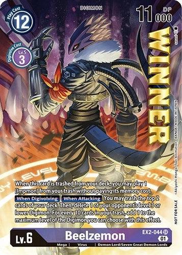 Demon Lord/Seven Great Demon Lords, Digimon, EX2-044, Mega, Purple, Starter Deck: Beelzemon Advanced Deck Set Pre-Release Cards, Super Rare, Virus Beelzemon [EX2-044] (April 2023 Beelzemon Special) [Starter Deck: Beelzemon Advanced Deck Set Pre-Release Cards] - Trading Card World