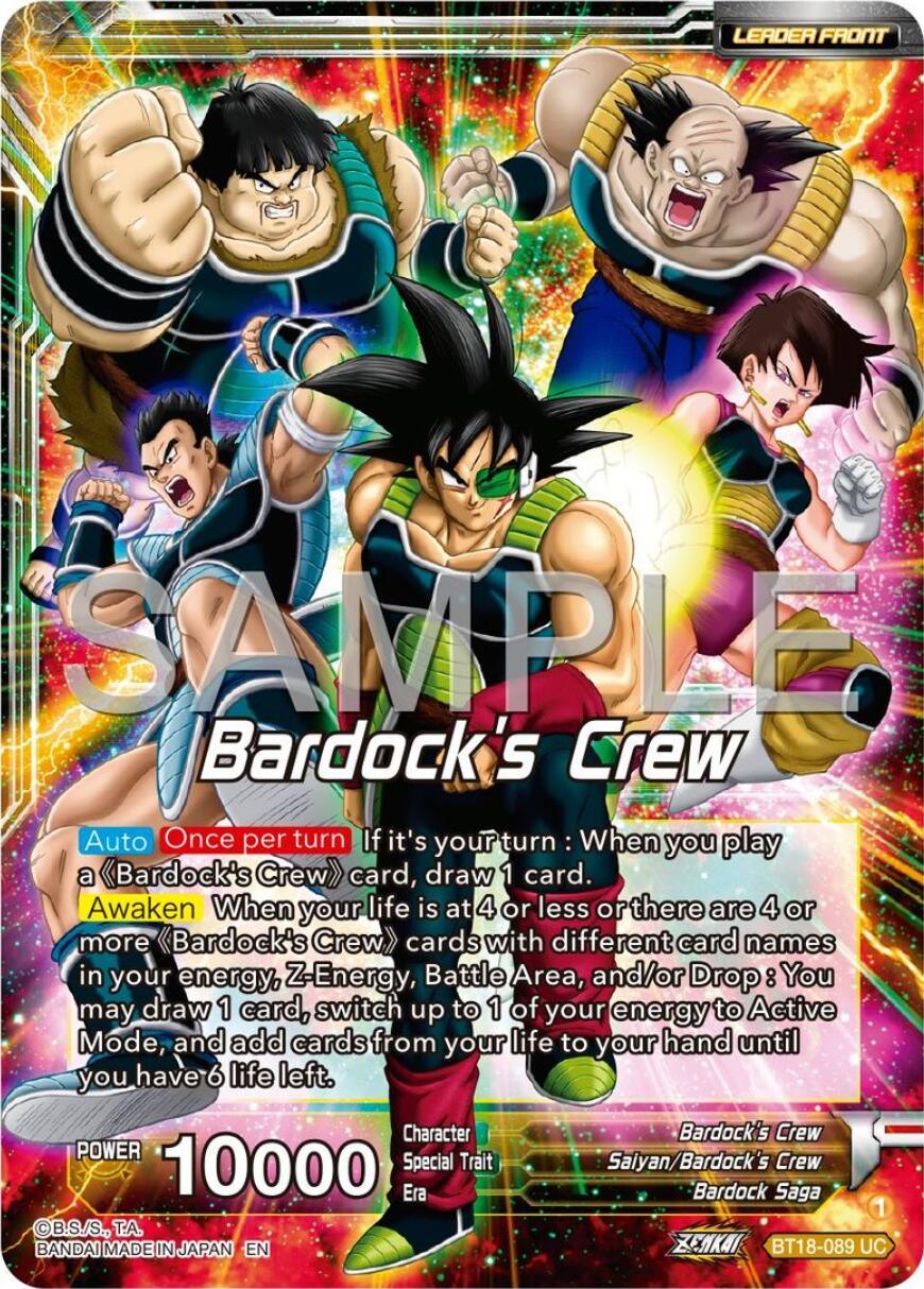 Bardock Saga, Bardock's Crew/Bardock, BT18-089, Leader, Parallel Foil, Premium 7th Anniversary Box 2024, Saiyan Bardock's Crew, Special Leader Rare, Yellow Bardock's Crew // Bardock, Inherited Will (BT18-089) [Premium 7th Anniversary Box 2024] - Trading Card World