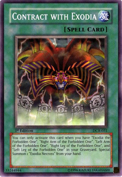 1st Edition, Common, Dark Crisis, Normal Spell, Spell, Unlimited Contract with Exodia [DCR-031] Common - Trading Card World