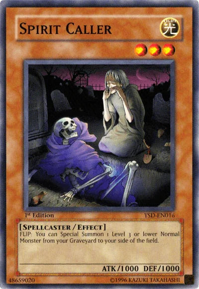 1st Edition, Common, Effect Monster, Light, Spellcaster, Starter Deck 2006, Unlimited Spirit Caller [YSD-EN016] Common - Trading Card World