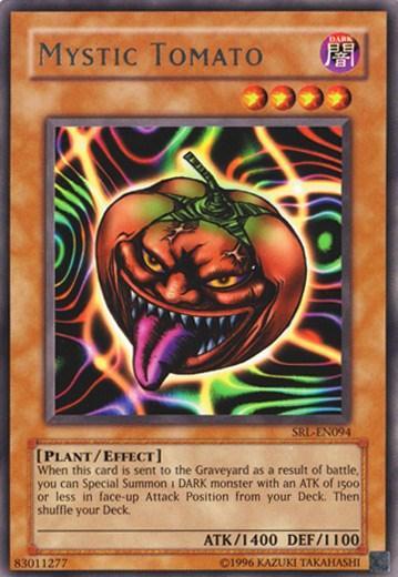 Dark, Effect Monster, Plant, Rare, Spell Ruler, Unlimited Mystic Tomato [SRL-EN094] Rare - Trading Card World