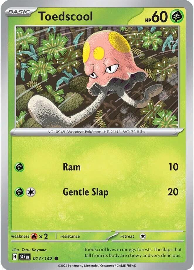 017, Scarlet & Violet: Stellar Crown Toedscool (017/142) [Scarlet & Violet: Stellar Crown] - Trading Card World