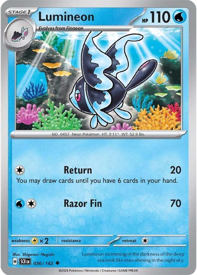 Scarlet & Violet: Stellar Crown Lumineon (036/142) [Scarlet & Violet: Stellar Crown] - Trading Card World