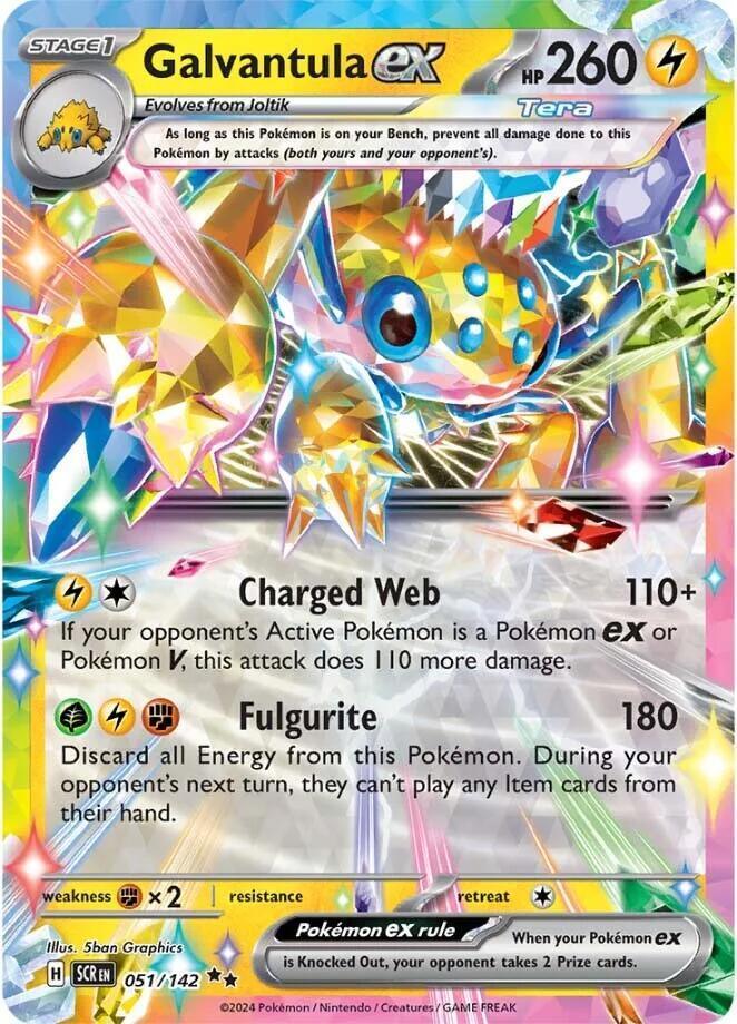 Scarlet & Violet: Stellar Crown Galvantula ex (051/142) [Scarlet & Violet: Stellar Crown] - Trading Card World