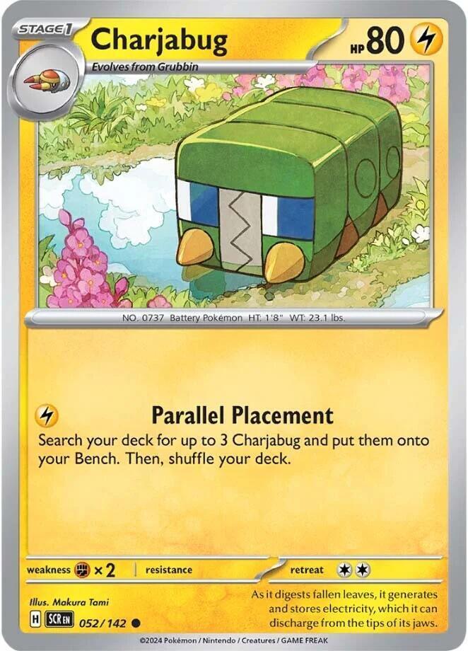 052, Scarlet & Violet: Stellar Crown Charjabug (052/142) [Scarlet & Violet: Stellar Crown] - Trading Card World