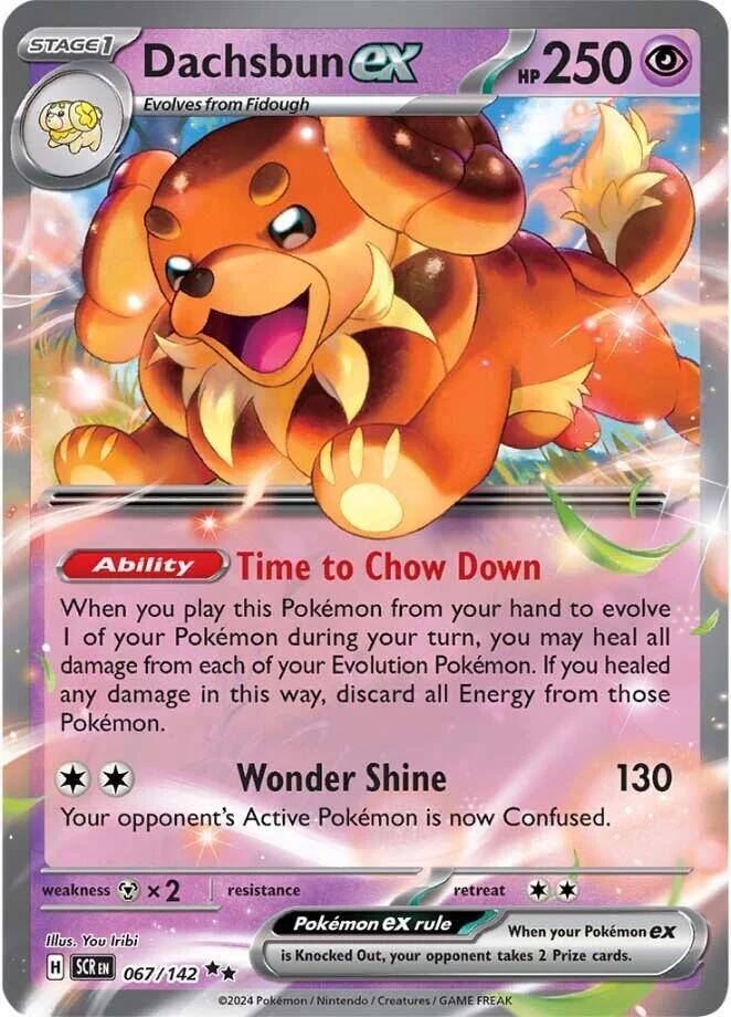 067, Scarlet & Violet: Stellar Crown Dachsbun ex (067/142) [Scarlet & Violet: Stellar Crown] - Trading Card World