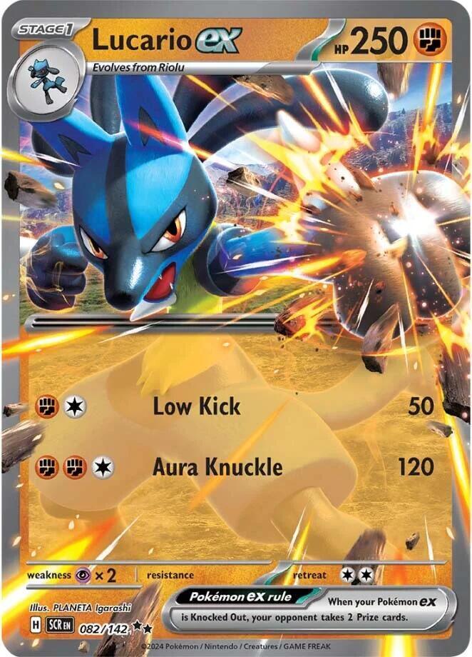 Scarlet & Violet: Stellar Crown Lucario ex (082/142) [Scarlet & Violet: Stellar Crown] - Trading Card World