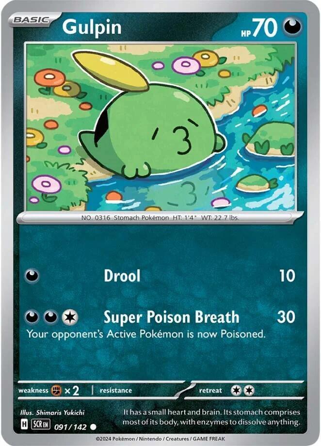 Scarlet & Violet: Stellar Crown Gulpin (091/142) [Scarlet & Violet: Stellar Crown] - Trading Card World