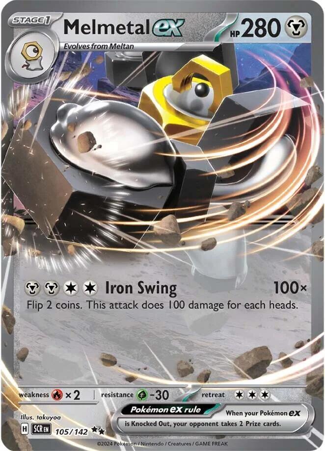 105, Scarlet & Violet: Stellar Crown Melmetal ex (105/142) [Scarlet & Violet: Stellar Crown] - Trading Card World