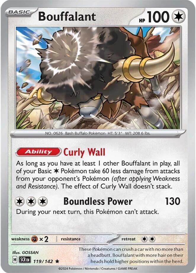 119, Scarlet & Violet: Stellar Crown Bouffalant (119/142) [Scarlet & Violet: Stellar Crown] - Trading Card World