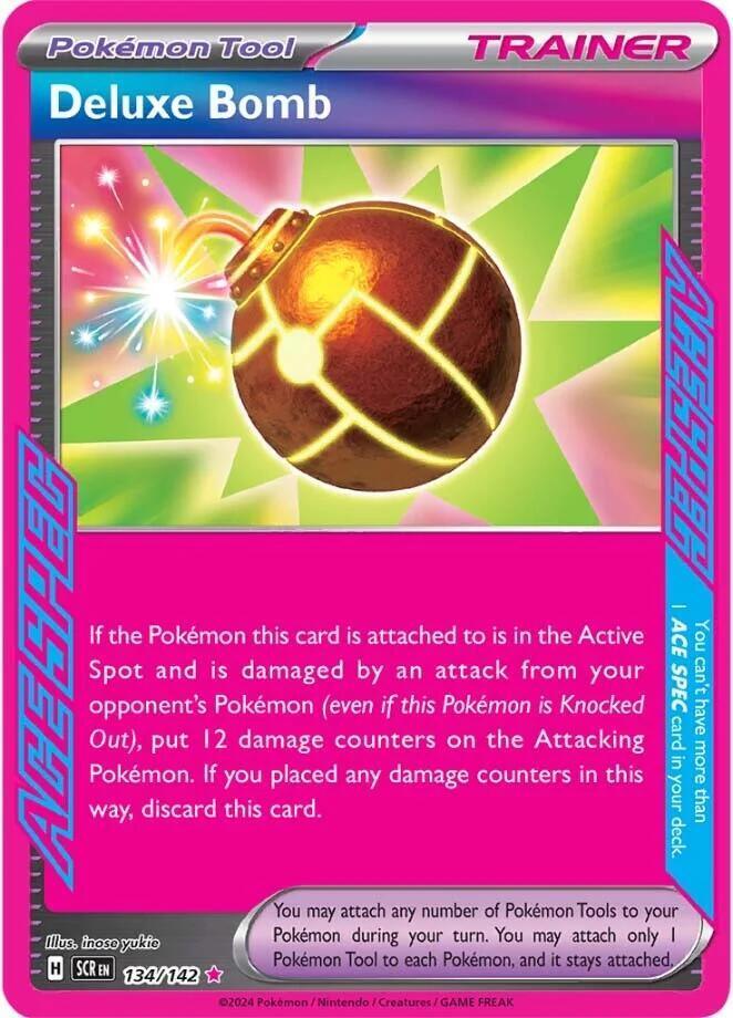 134, Scarlet & Violet: Stellar Crown Deluxe Bomb (134/142) [Scarlet & Violet: Stellar Crown] - Trading Card World
