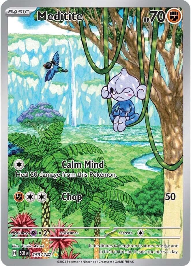 153, Scarlet & Violet: Stellar Crown Meditite (153/142) [Scarlet & Violet: Stellar Crown] - Trading Card World