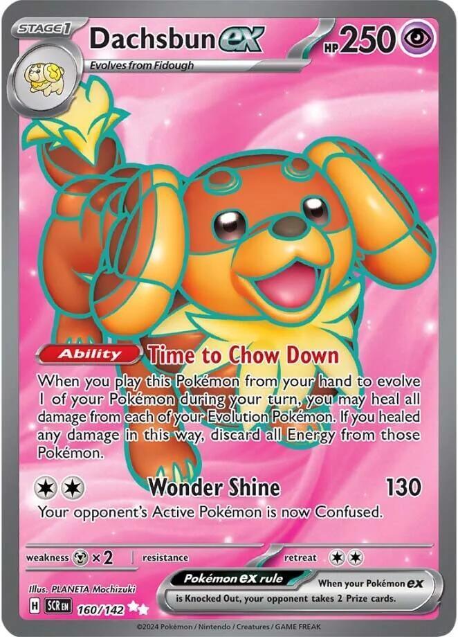 160, Scarlet & Violet: Stellar Crown Dachsbun ex (160/142) [Scarlet & Violet: Stellar Crown] - Trading Card World